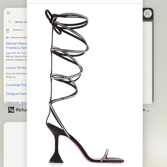 AWGE x Amina Muaddi 'LSD Gladi' Crystal Sandals - Picture 2 of 2